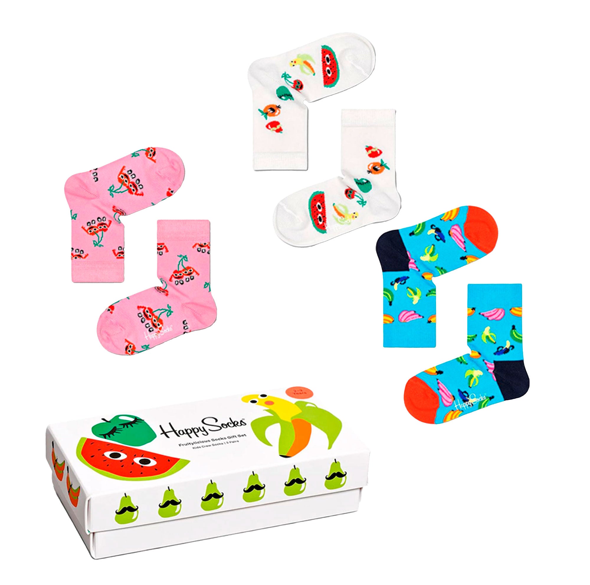 happy socks | set 3 paia calze corte da unisex kids
