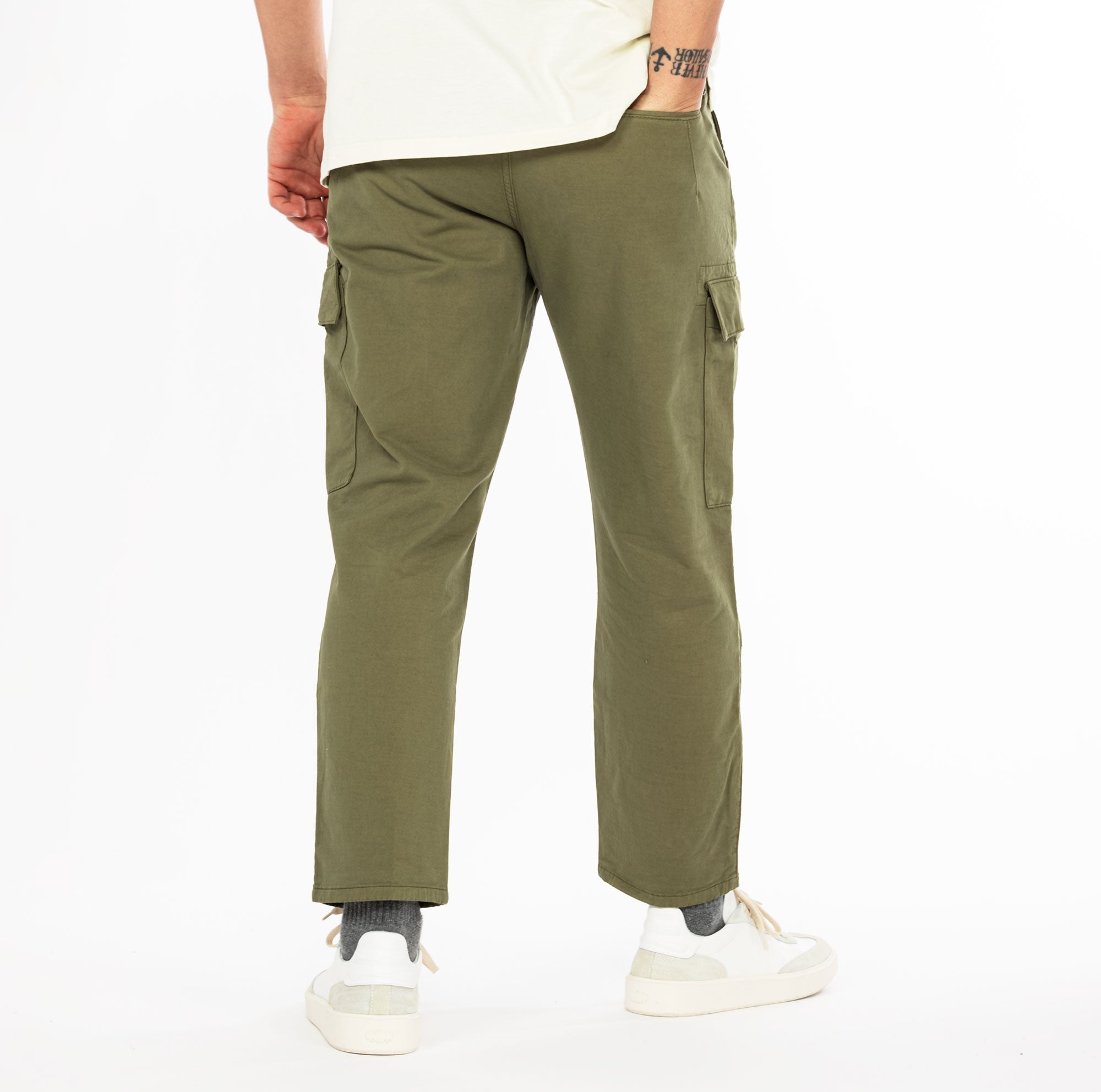 reign | pantalone cargo verde da uomo